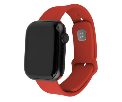 Pasek i akcesoria do zegarków FIXED Silicone Strap Set do Apple Watch 44/45/46/49 mm red